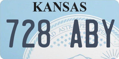 KS license plate 728ABY