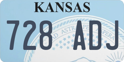 KS license plate 728ADJ