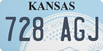 KS license plate 728AGJ