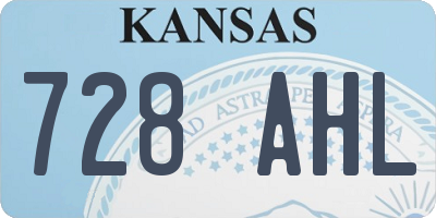 KS license plate 728AHL