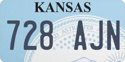 KS license plate 728AJN