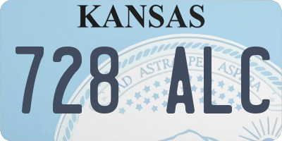 KS license plate 728ALC
