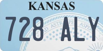 KS license plate 728ALY