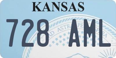 KS license plate 728AML