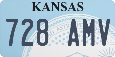 KS license plate 728AMV