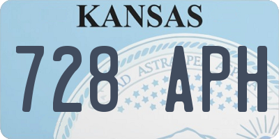 KS license plate 728APH