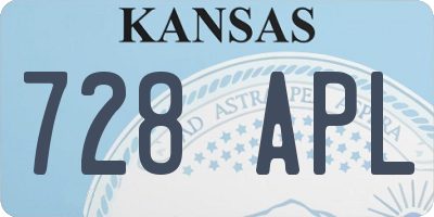 KS license plate 728APL