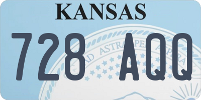 KS license plate 728AQQ