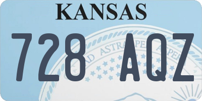 KS license plate 728AQZ
