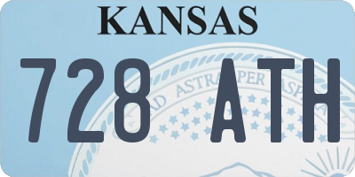 KS license plate 728ATH