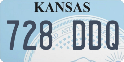 KS license plate 728DDQ