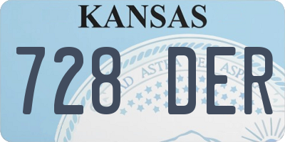 KS license plate 728DER