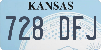 KS license plate 728DFJ
