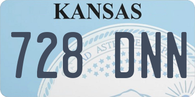 KS license plate 728DNN