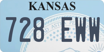 KS license plate 728EWW