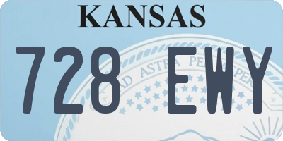 KS license plate 728EWY