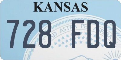 KS license plate 728FDQ