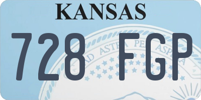 KS license plate 728FGP