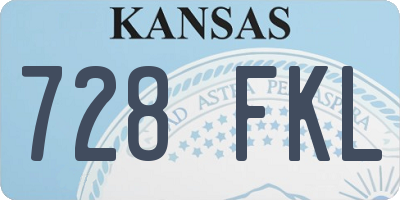 KS license plate 728FKL