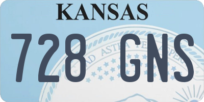 KS license plate 728GNS