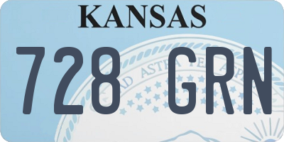 KS license plate 728GRN