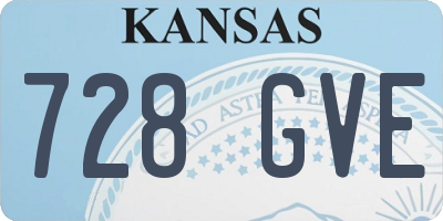 KS license plate 728GVE