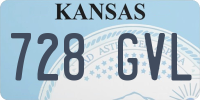 KS license plate 728GVL