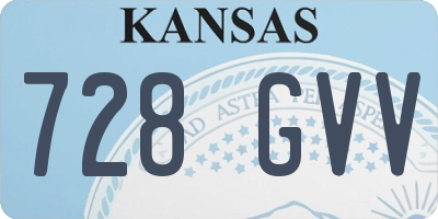 KS license plate 728GVV