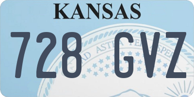 KS license plate 728GVZ