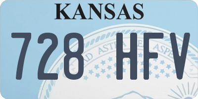 KS license plate 728HFV