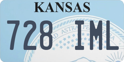 KS license plate 728IML