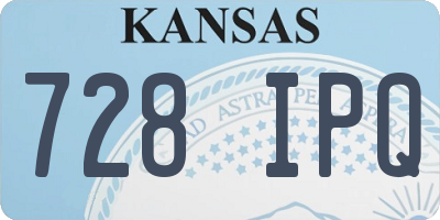 KS license plate 728IPQ
