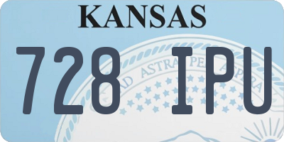 KS license plate 728IPU