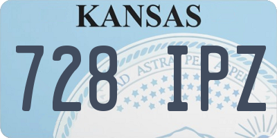 KS license plate 728IPZ
