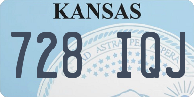 KS license plate 728IQJ