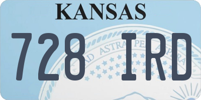 KS license plate 728IRD