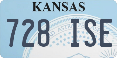 KS license plate 728ISE