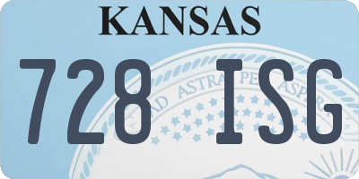 KS license plate 728ISG