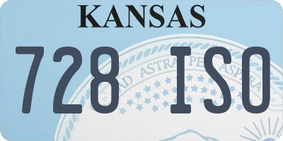 KS license plate 728ISO