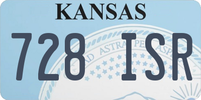 KS license plate 728ISR