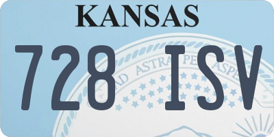 KS license plate 728ISV
