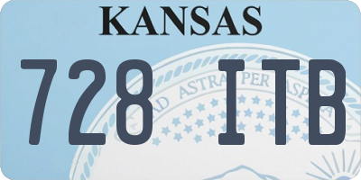 KS license plate 728ITB