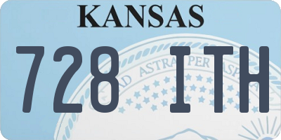KS license plate 728ITH