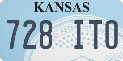 KS license plate 728ITO