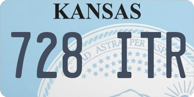 KS license plate 728ITR