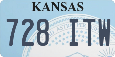 KS license plate 728ITW