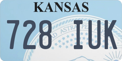 KS license plate 728IUK