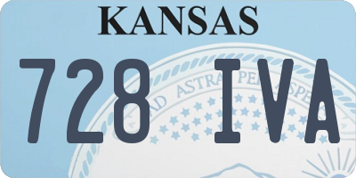 KS license plate 728IVA