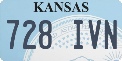 KS license plate 728IVN