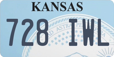KS license plate 728IWL